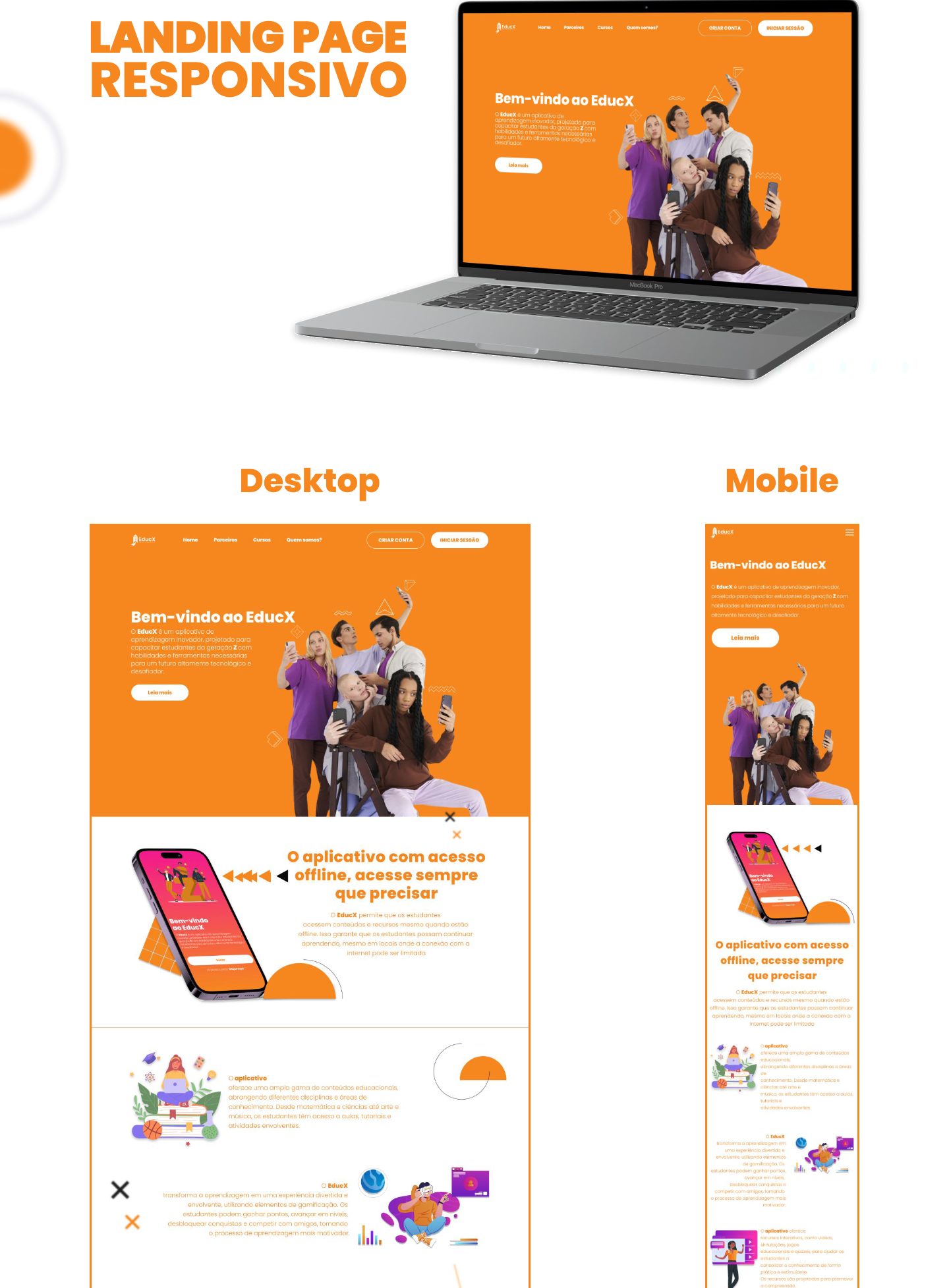 Landing page EducX, parte 6 de 7