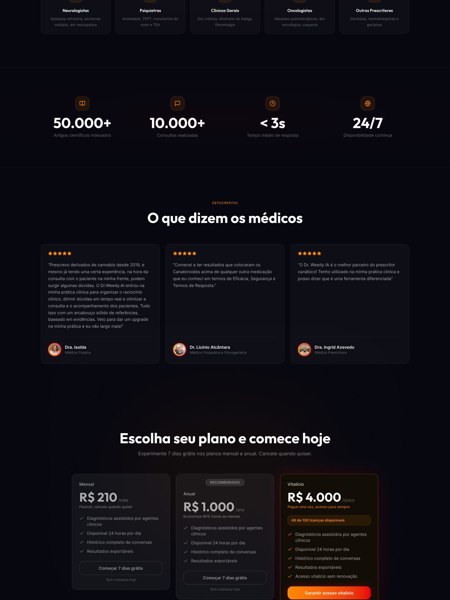 Novo site Dr. Weedy.AI, parte 4 de 5