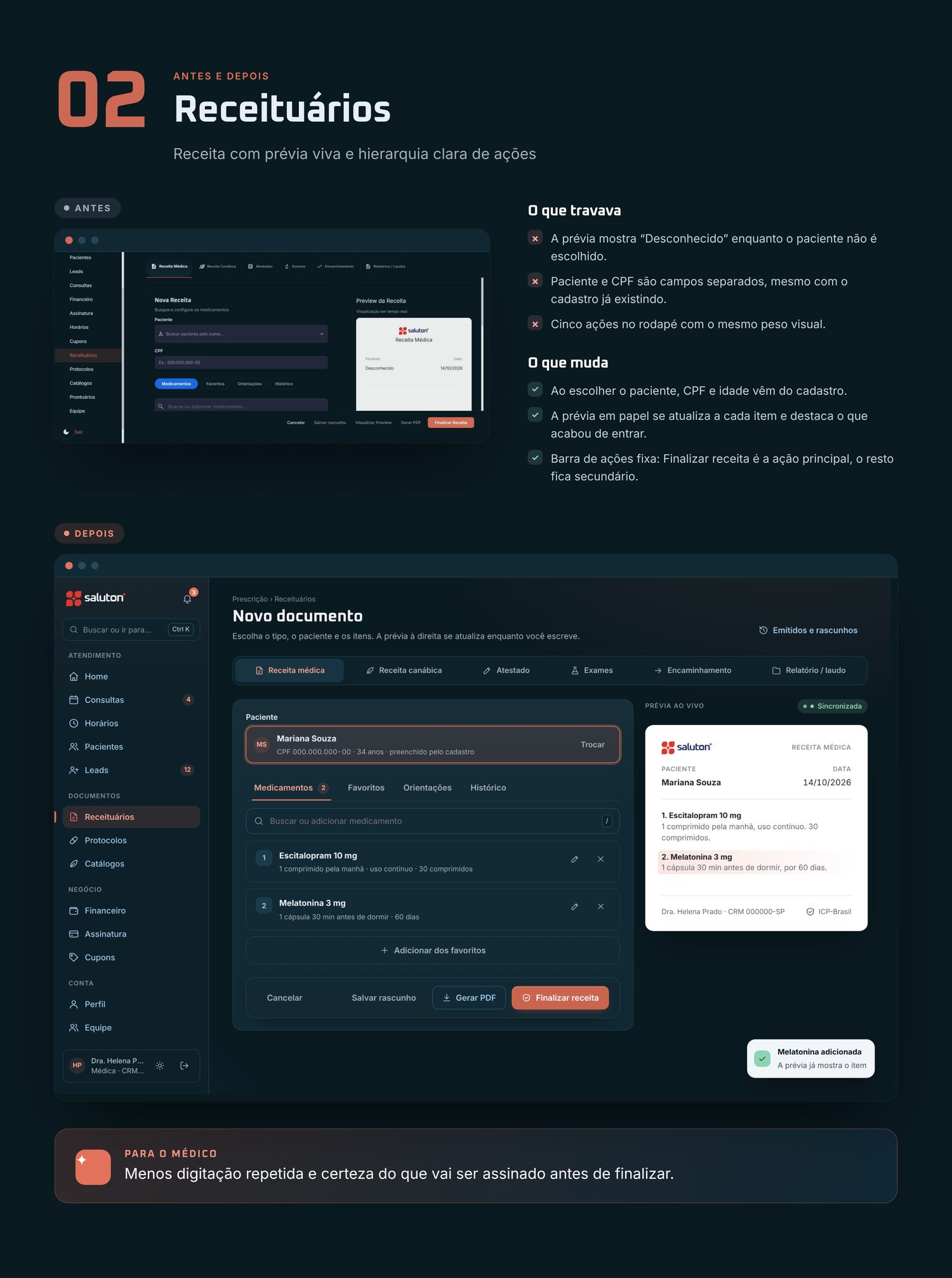 Redesign do CRM Saluton, parte 12 de 26